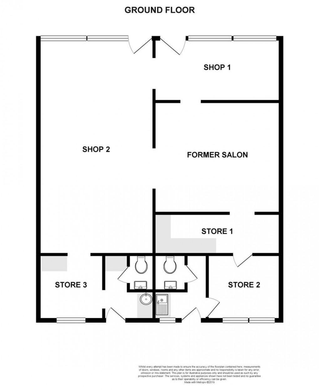 Floorplan for 2 & 3 Savoy Buildings Truro Road St Austell