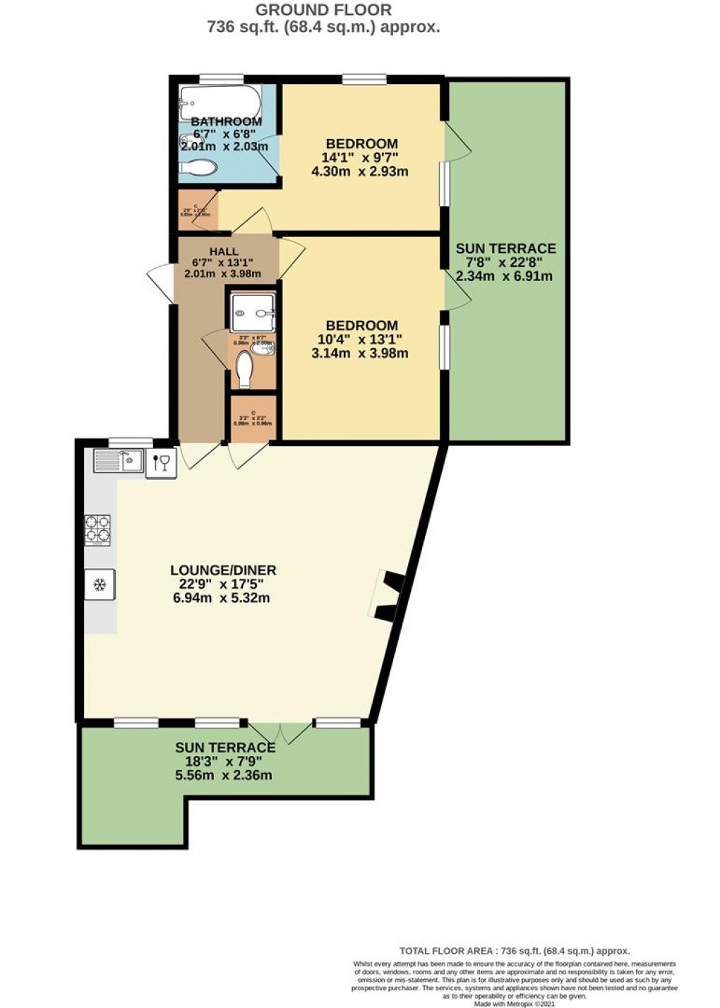 Floorplan for Penpillick, Par