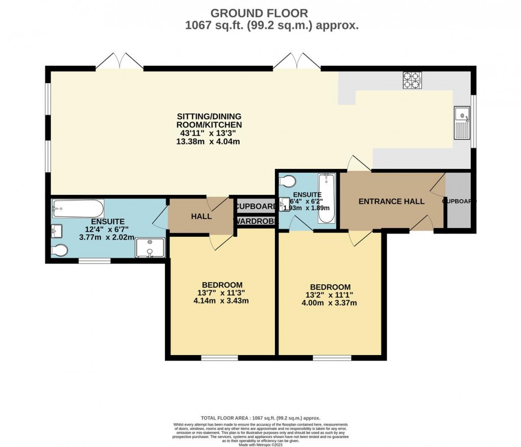 Floorplan for Tywardreath, Par