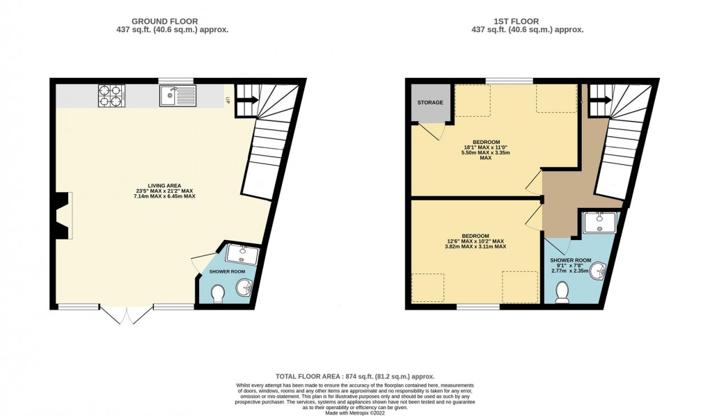 Floorplan for Penpillick, Par