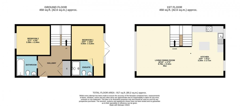 Floorplan for Station Road, Fowey