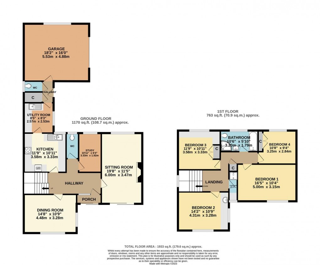 Floorplan for Lankelly Lane, Fowey