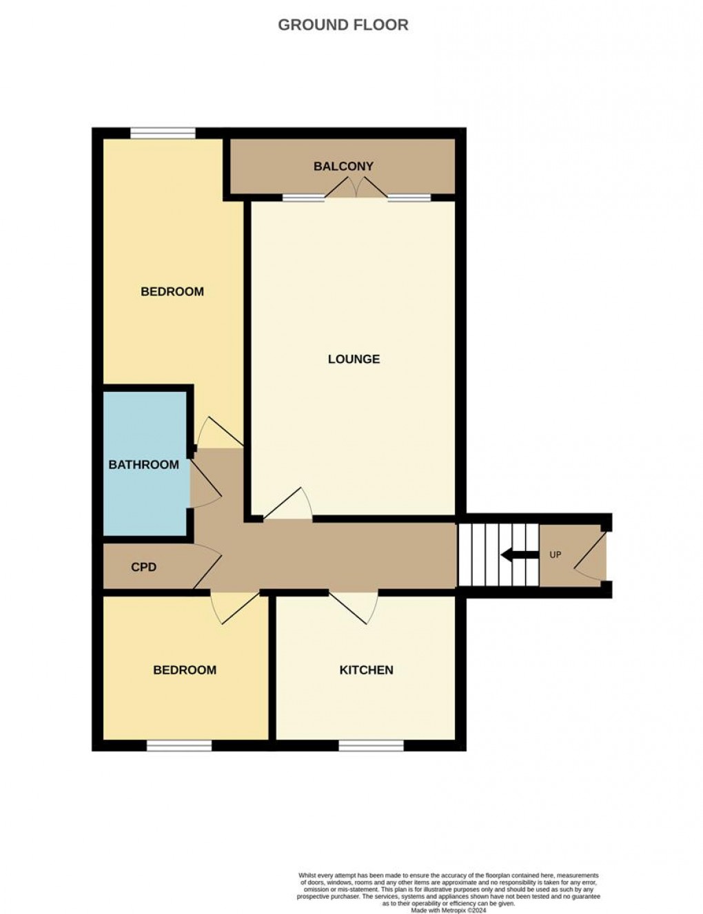 Floorplan for Woodland View, Duporth, St. Austell