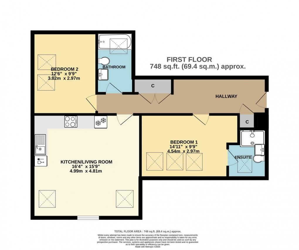 Floorplan for Station Road, Fowey