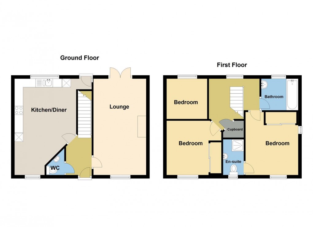 Floorplan for Orchard Way, Duporth, St. Austell
