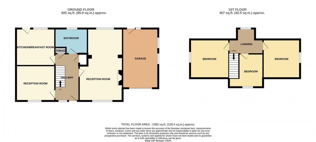 Floorplan for Lostwood Road, St. Austell