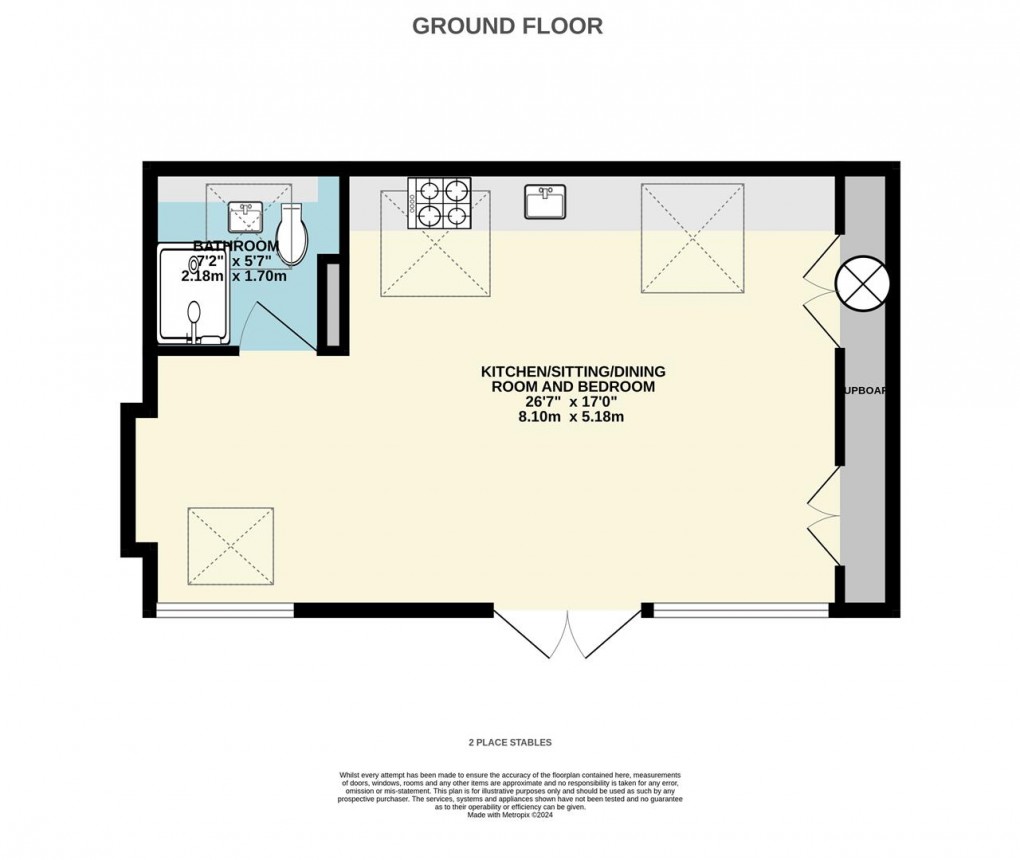 Floorplan for Place Road, Fowey