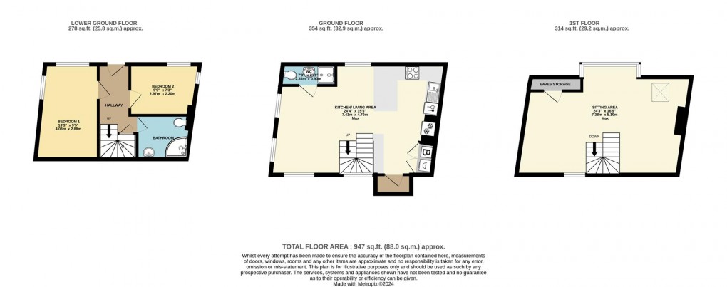 Floorplan for West Street, Polruan