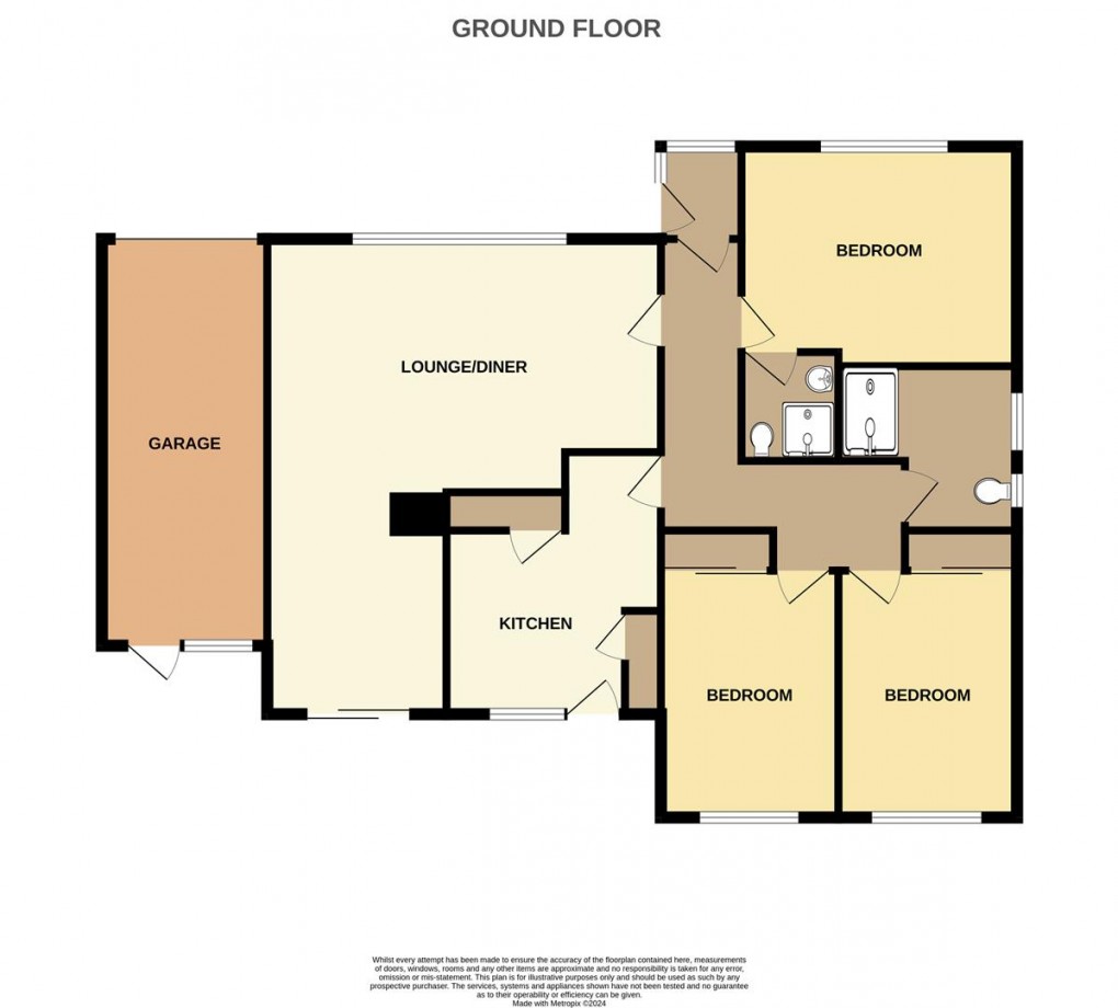 Floorplan for Edinburgh Close, Carlyon Bay, St. Austell