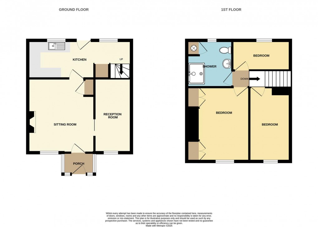 Floorplan for North Road, Pentewan, St. Austell