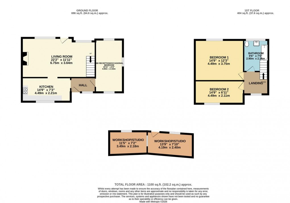 Floorplan for Lerryn, PL22
