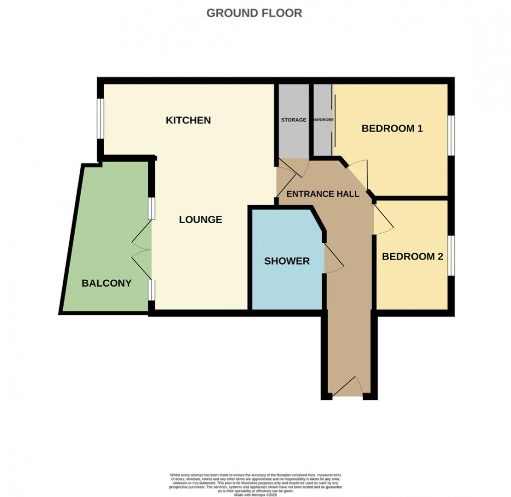 Floorplan for Woodland View, Duporth, St. Austell