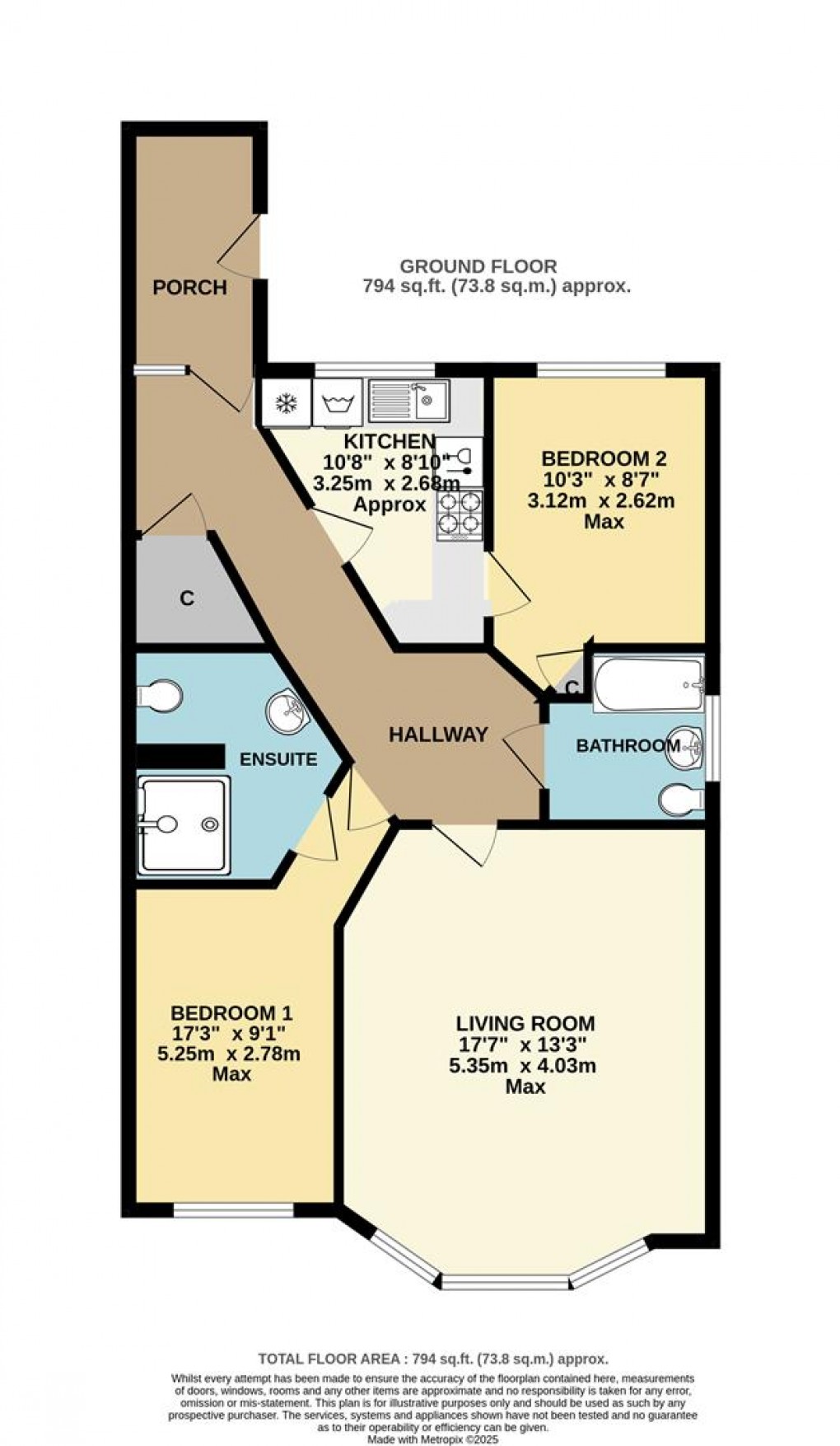 Floorplan for Hill Hay Close, Fowey