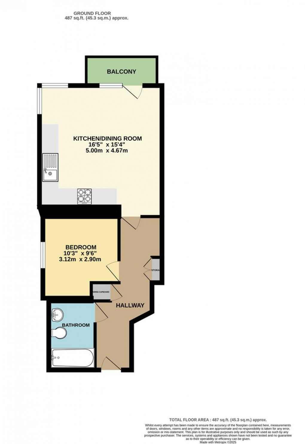 Floorplan for Station Road, Fowey