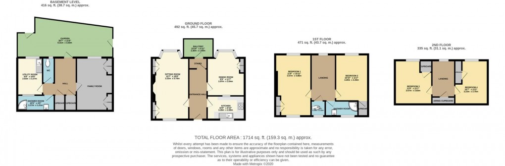 Floorplan for Esplanade, Fowey