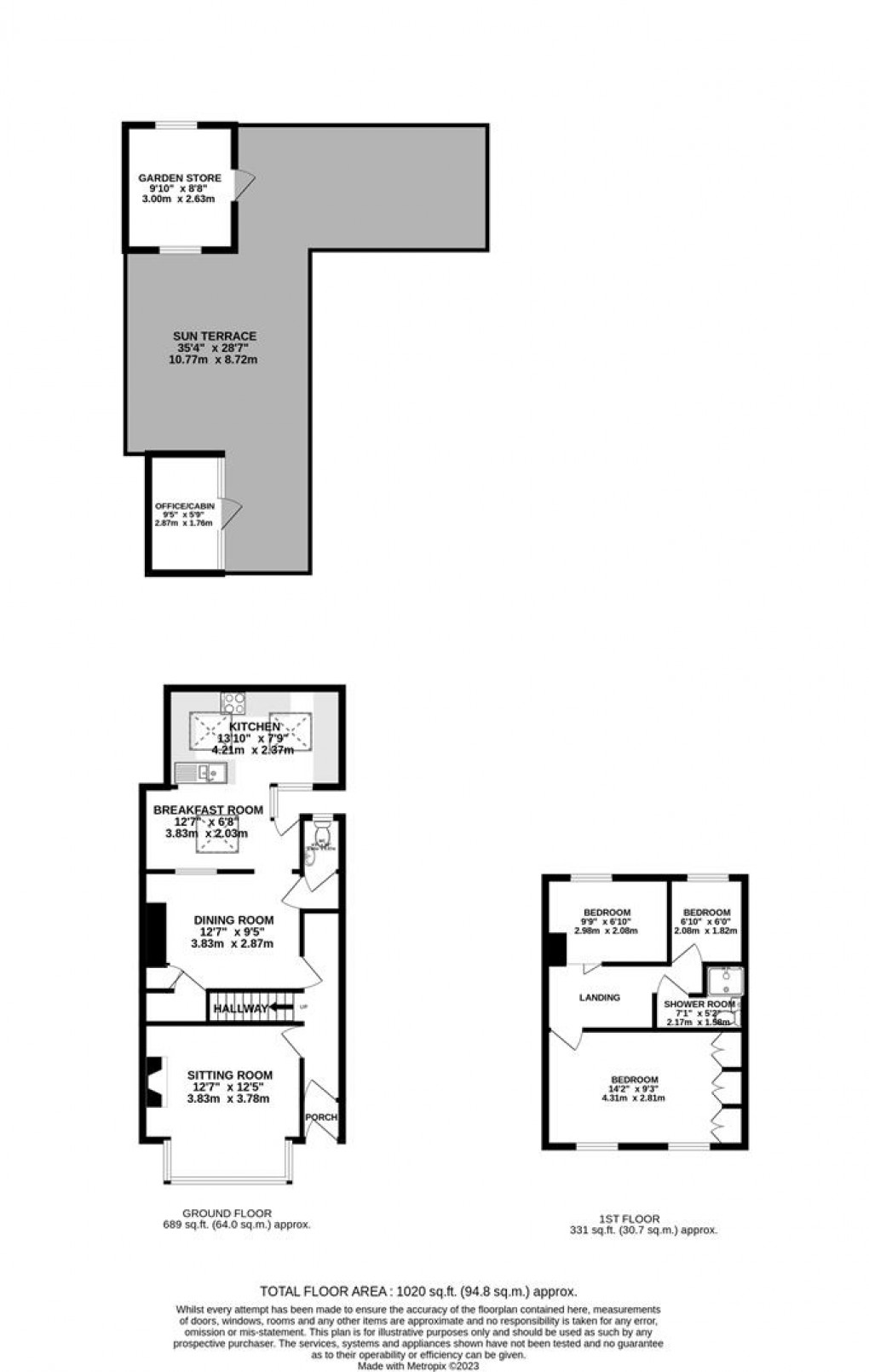 Floorplan for Fore Street, Polruan, Fowey