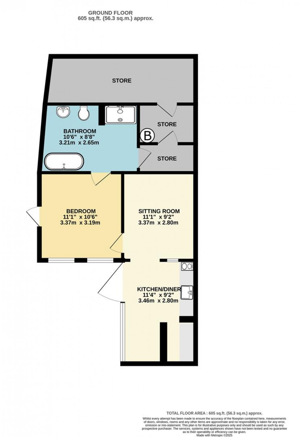 Floorplan for Trafalgar Square, Fowey