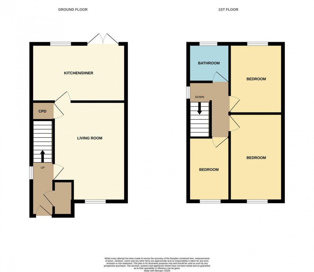 Floorplan for Hillside Meadows, Foxhole, St. Austell