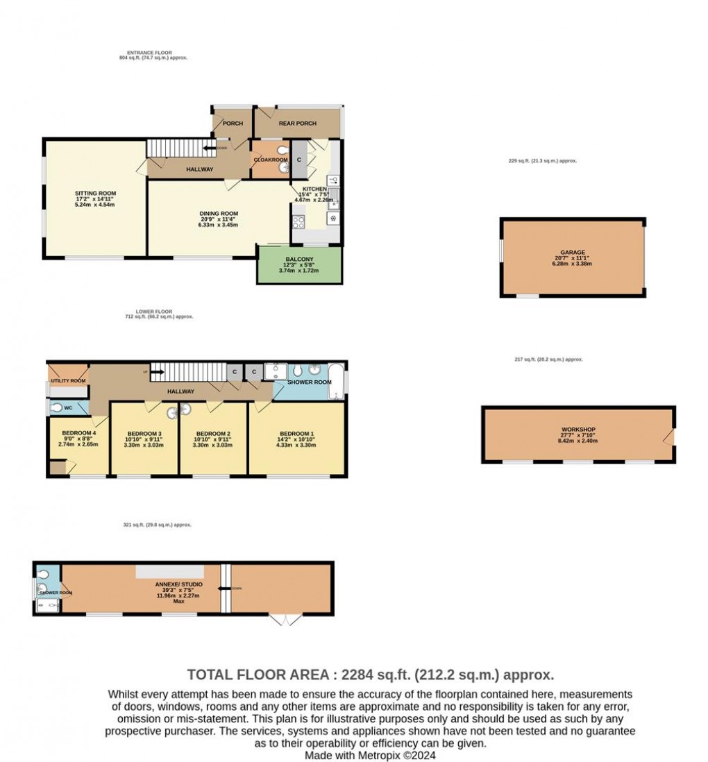 Floorplan for Daglands Road, Fowey
