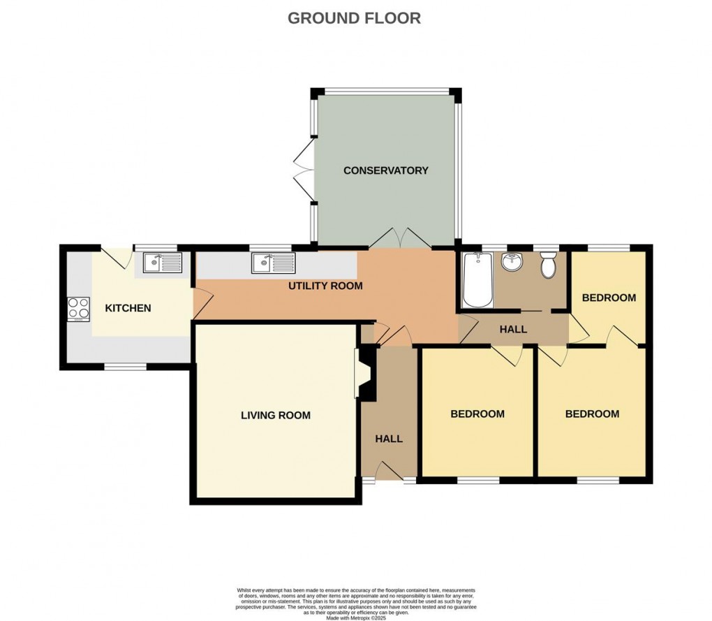 Floorplan for Meadow Park, Trewoon, St. Austell