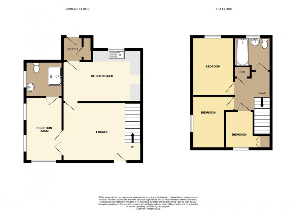 Floorplan for Meadow Rise, Foxhole, St. Austell