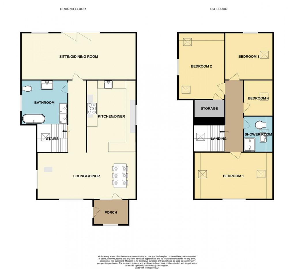 Floorplan for Rectory Road, Lanivet, Bodmin