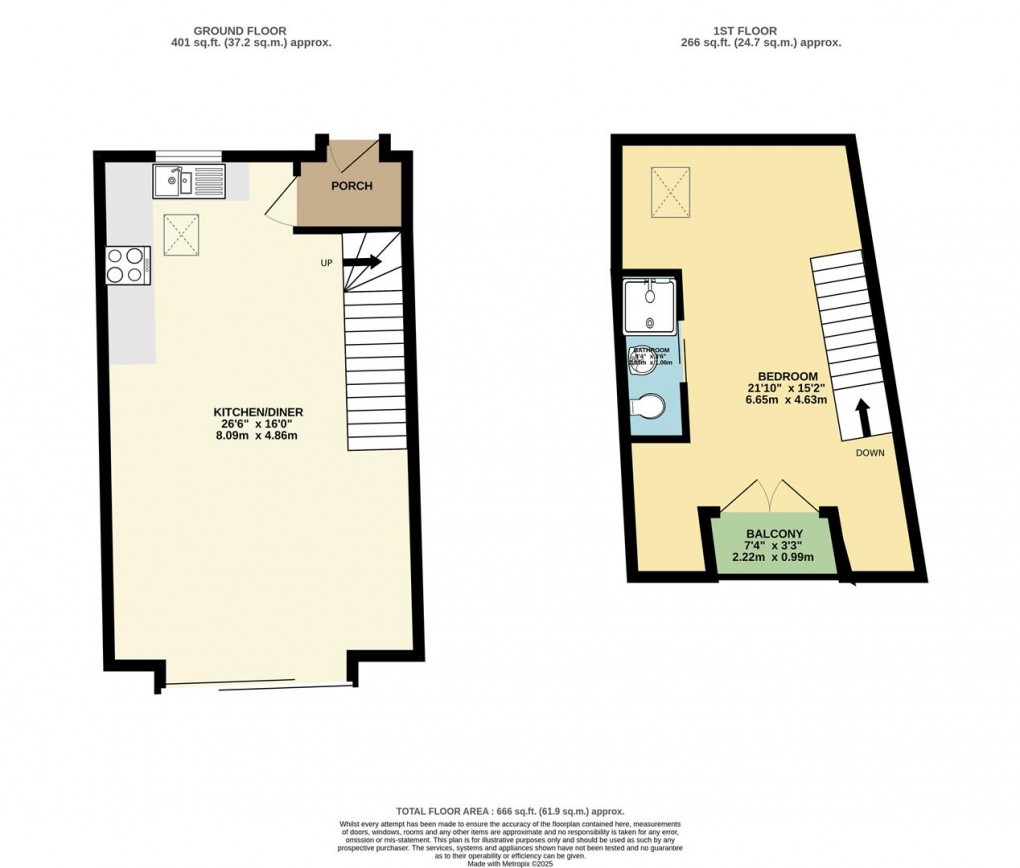 Floorplan for Gorran, St. Austell