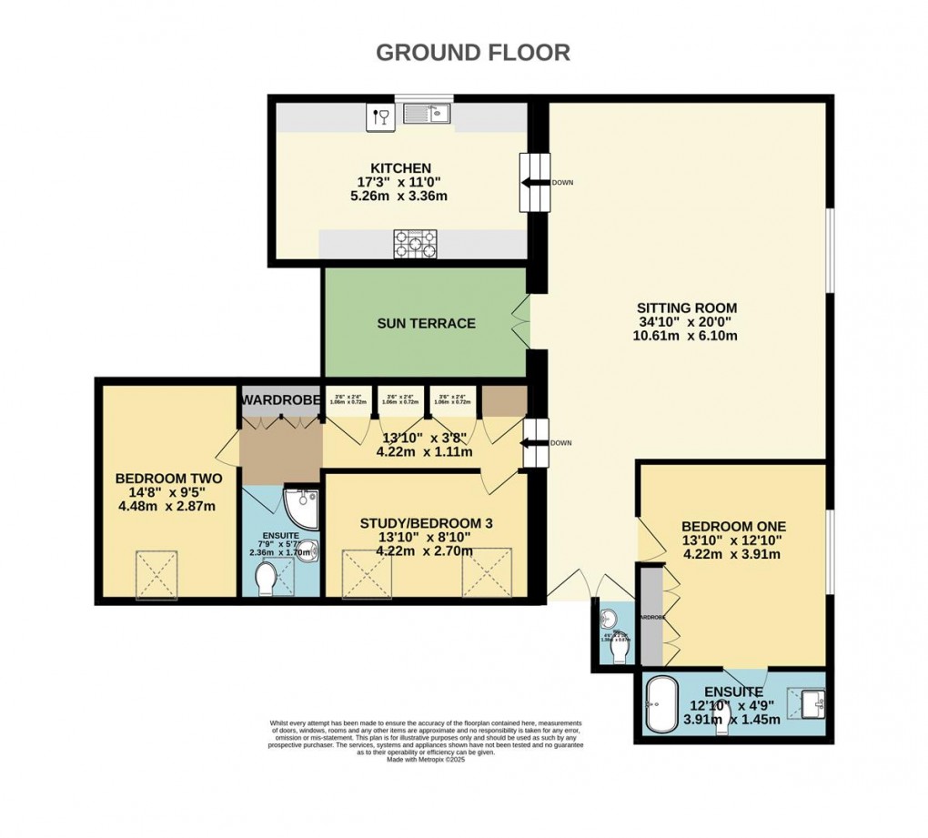 Floorplan for Carnethic Apartments, Fowey