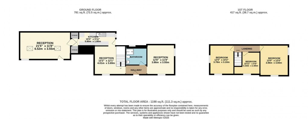 Floorplan for Dinhams Bridge, St. Mabyn