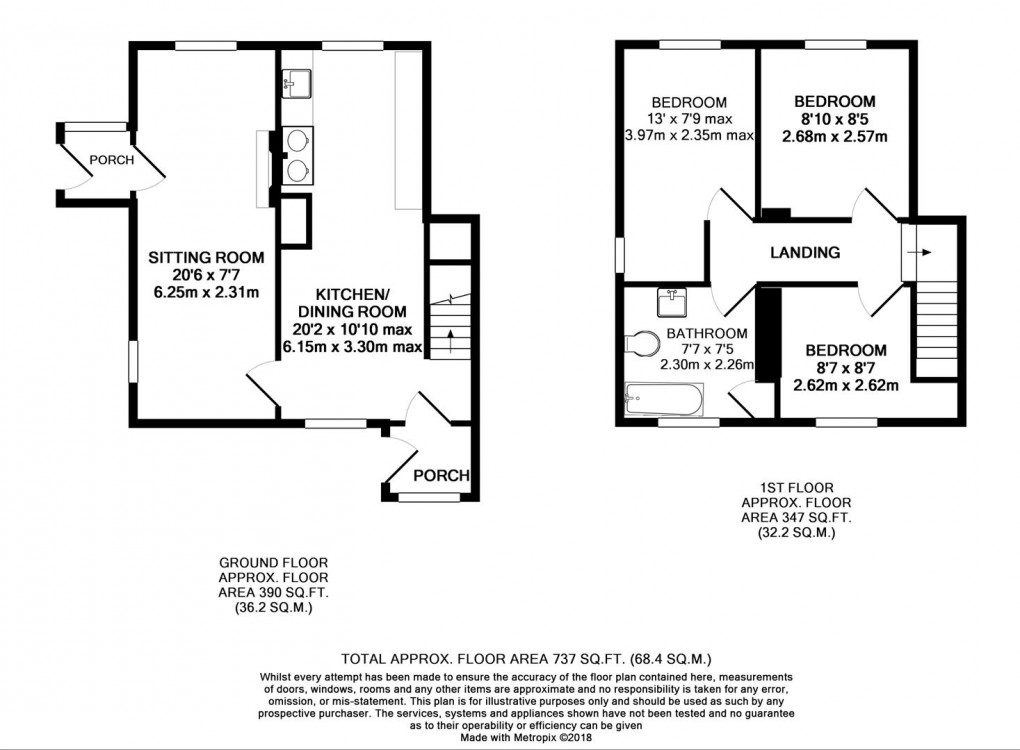 Floorplan for Lanteglos Highway, Fowey