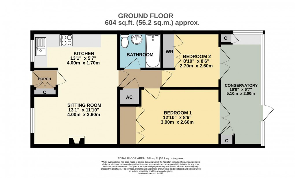 Floorplan for Rawlings Lane, Fowey