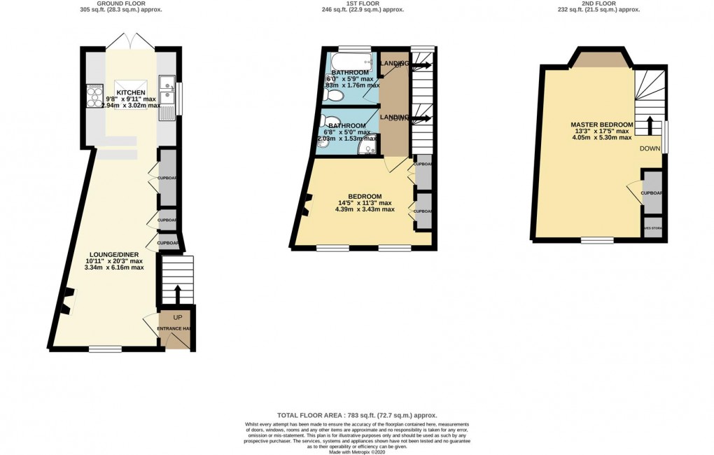 Floorplan for Lostwithiel Street, Fowey