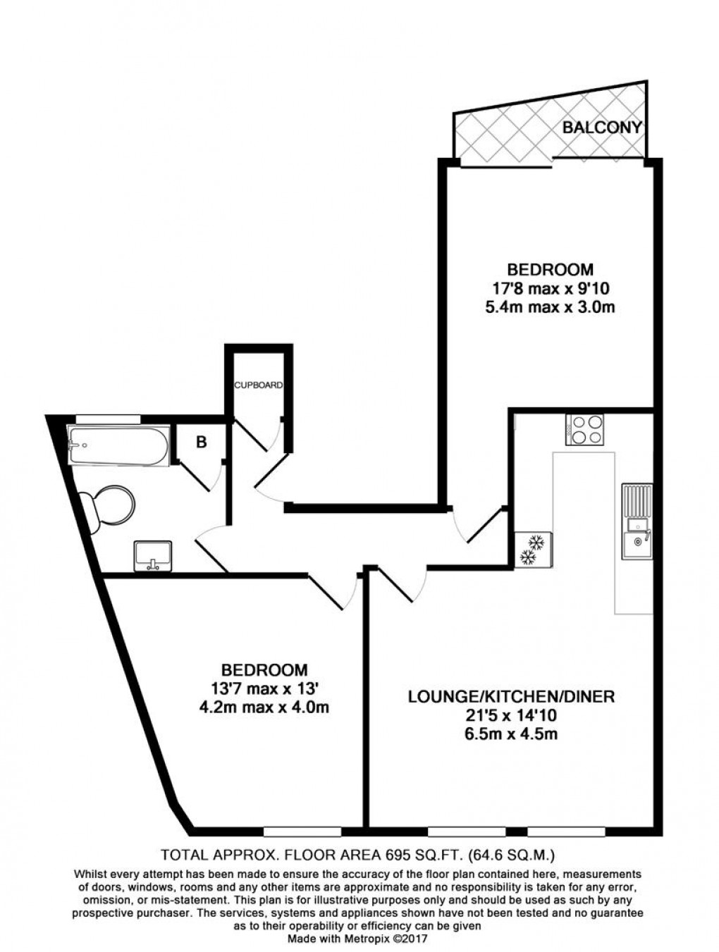 Floorplan for Esplanade, Fowey