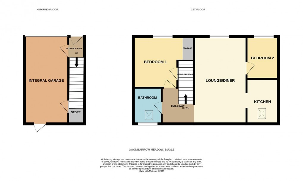 Floorplan for Goonbarrow Meadow, Bugle, St. Austell