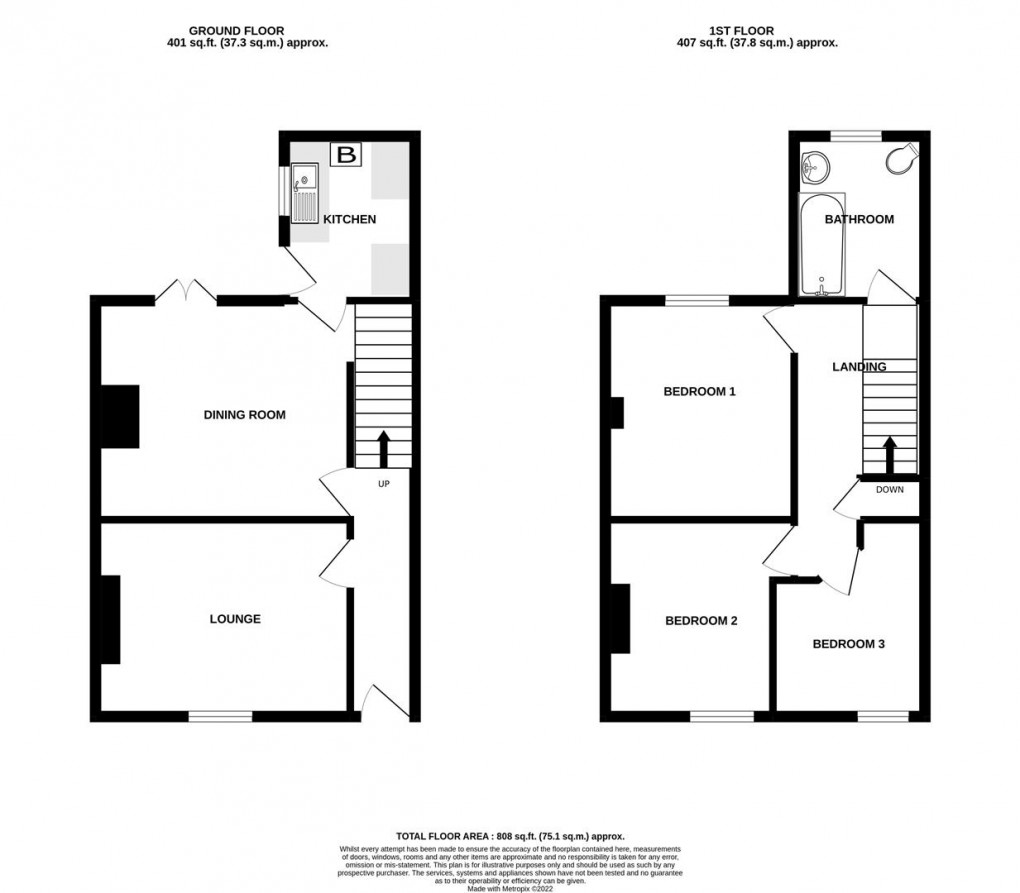 Floorplan for Rosevear Road, Bugle, St. Austell