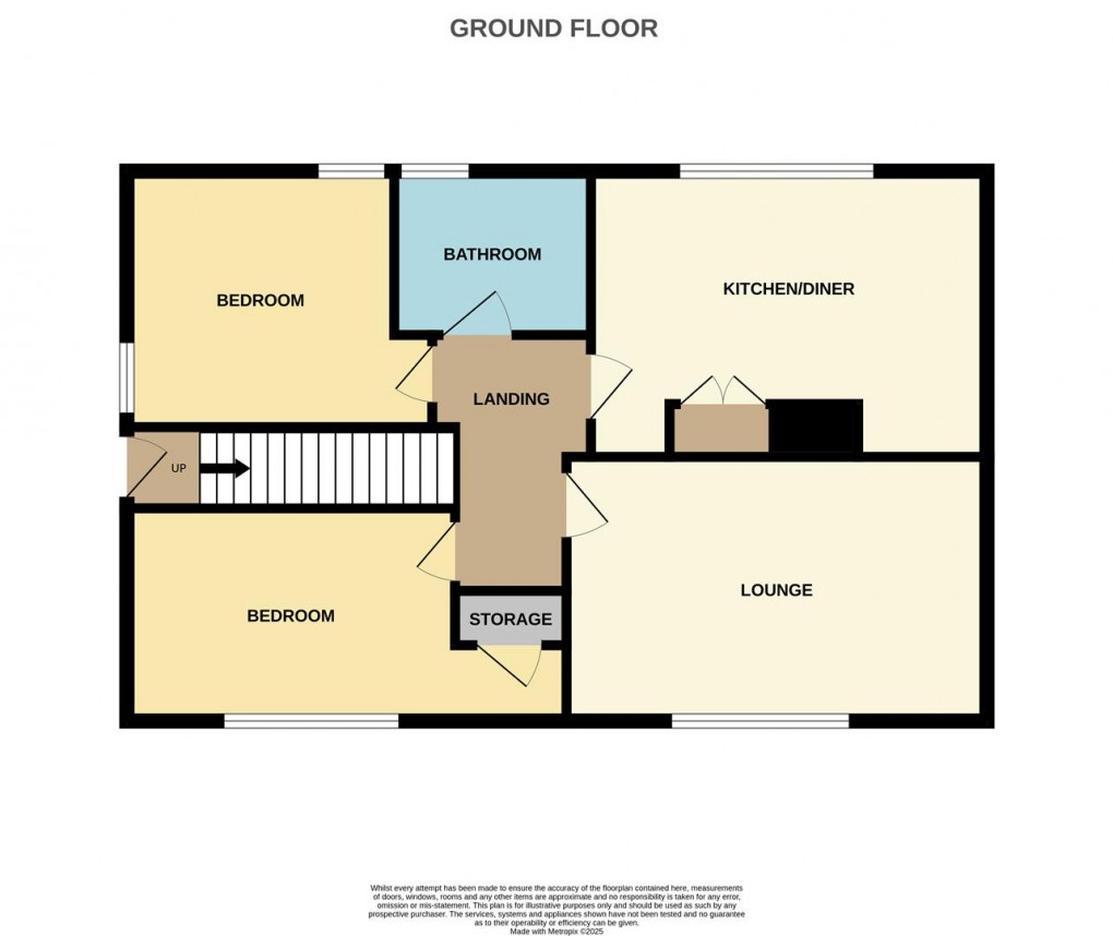 Floorplan for Penarwyn Road, St. Blazey, Par
