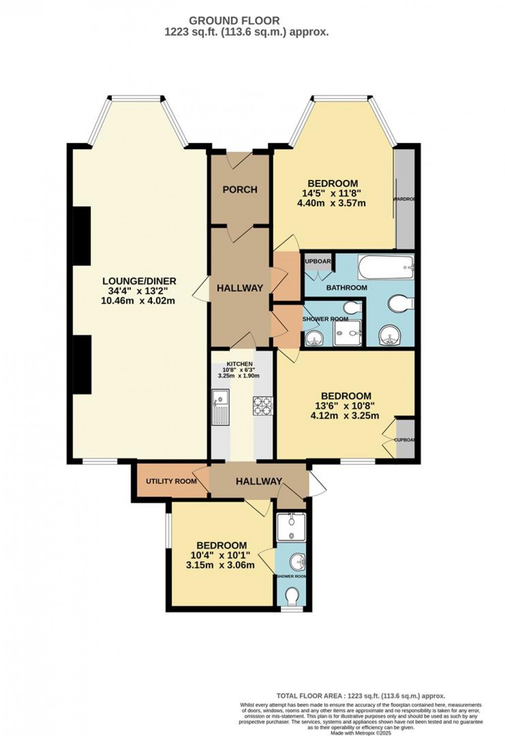 Floorplan for St. Fimbarrus Road, Fowey