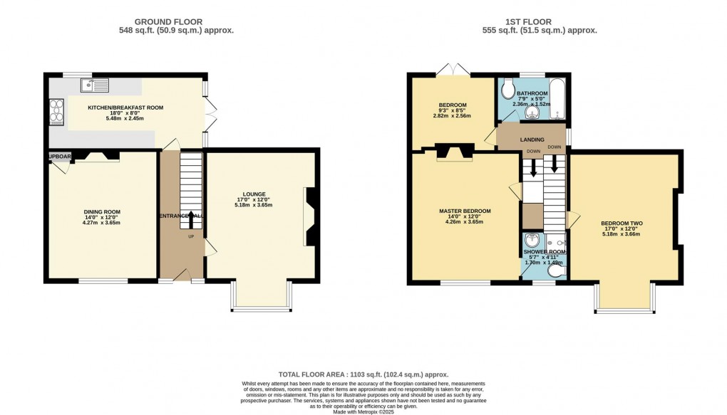 Floorplan for Daglands Road, Fowey