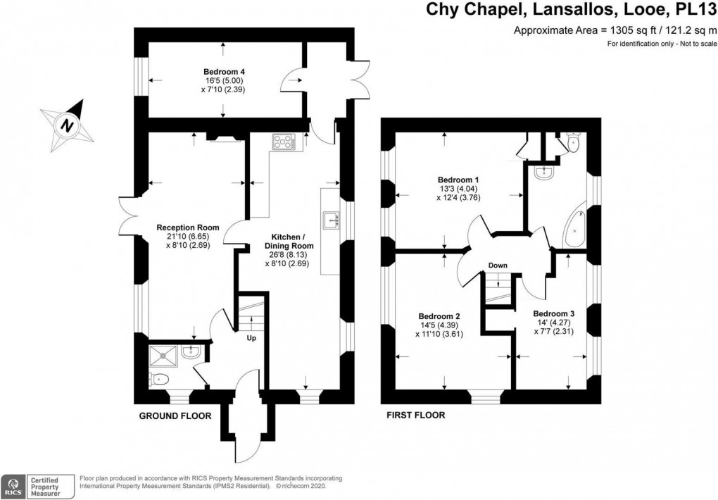 Floorplan for Lansallos, Looe