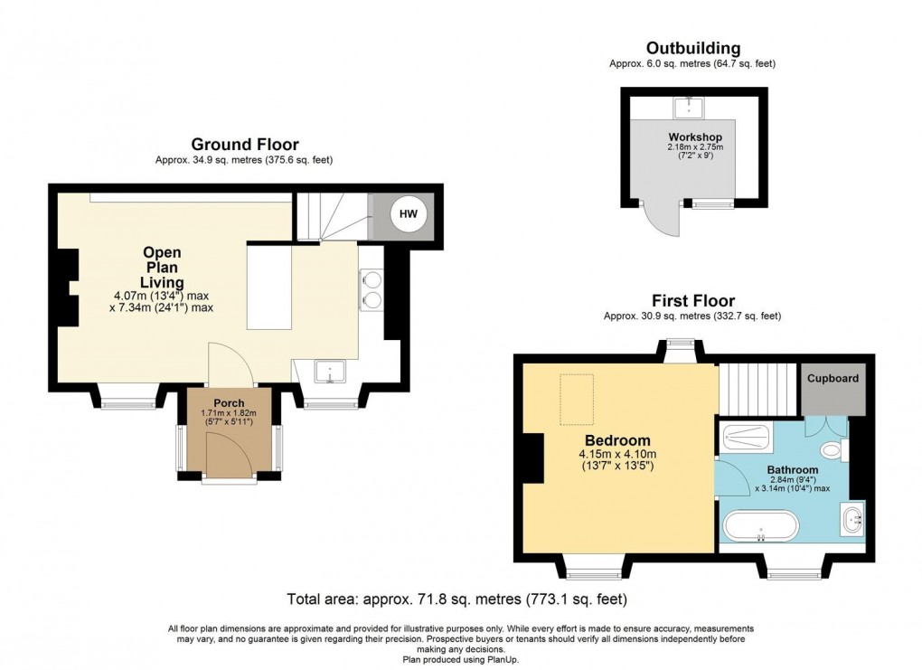 Floorplan for Lanwithan Road, Lostwithiel
