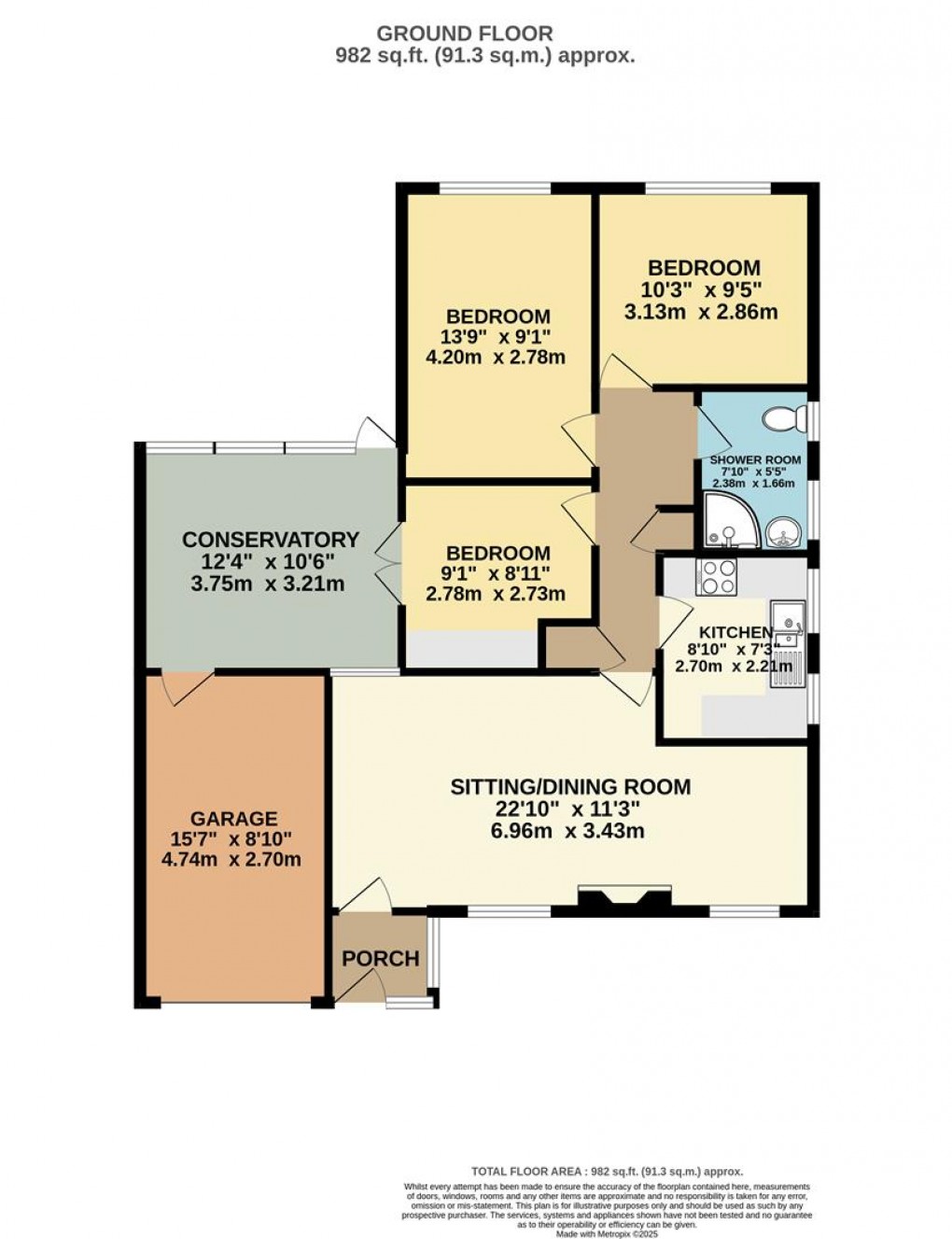 Floorplan for Penstrasse Place, Tywardreath
