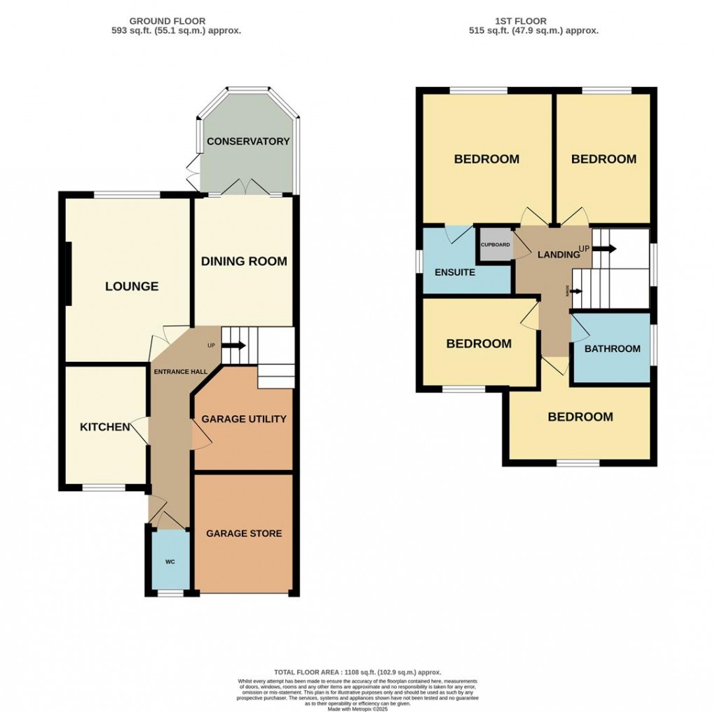 Floorplan for Century Close, St. Austell