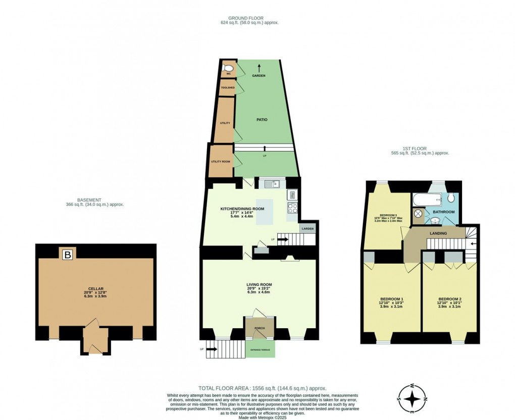 Floorplan for Fore Street, Polruan, Fowey