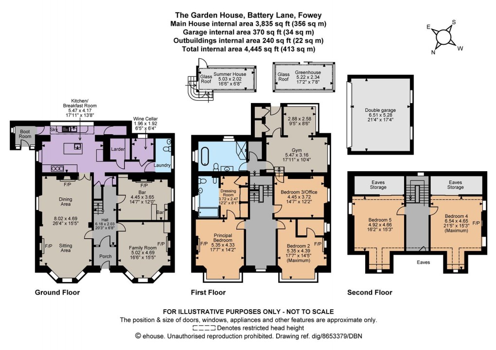 Floorplan for Polruan by Fowey, Cornwall