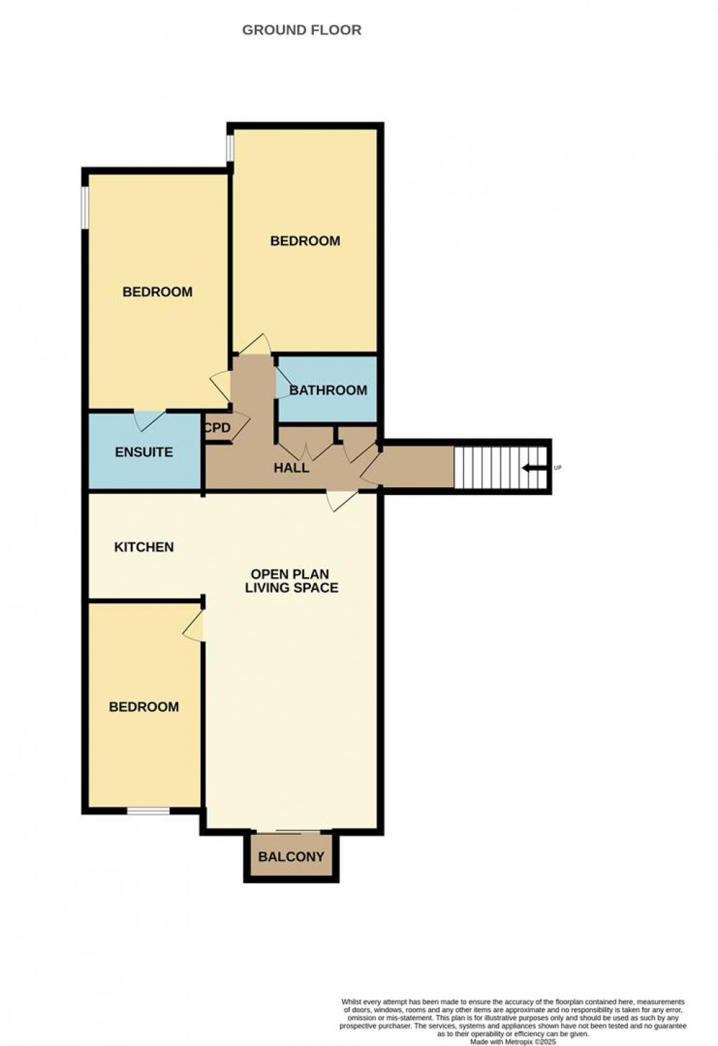 Floorplan for Sea Road, Carlyon Bay, St. Austell