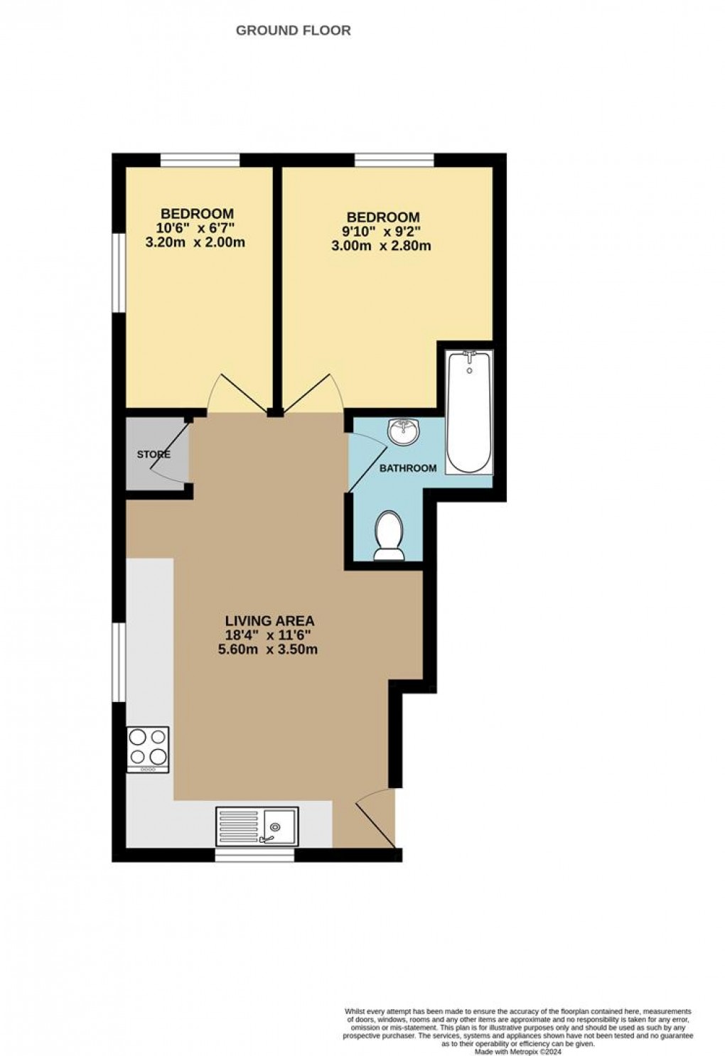 Floorplan for South Street, St. Austell