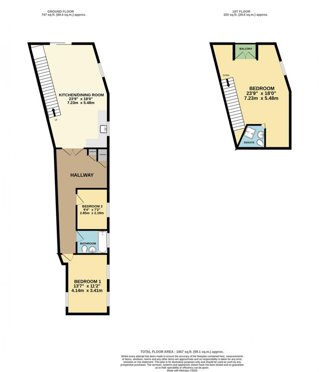 Floorplan for An Crow Mogh, The Courtyard, Gorran, St. Austell
