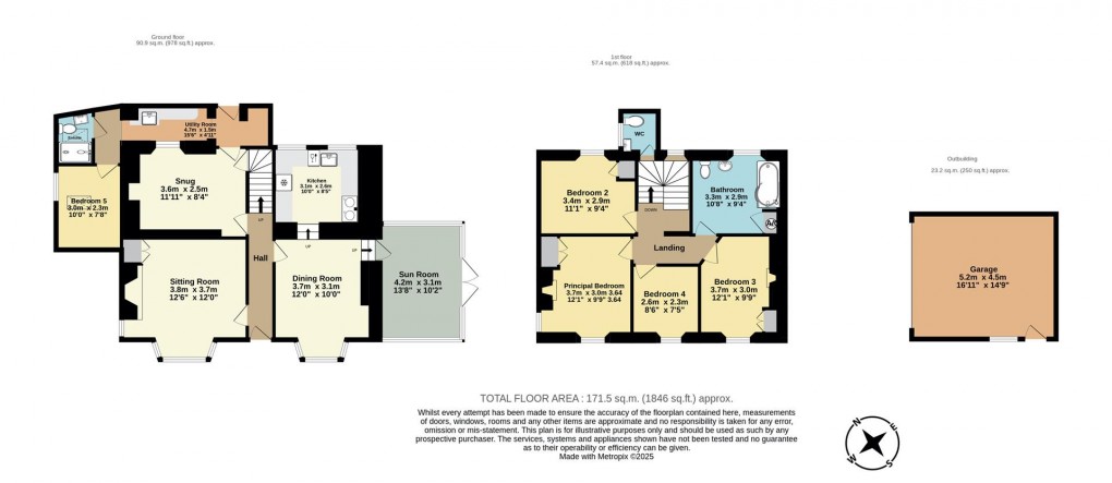 Floorplan for Mount Bennett Road, Tywardreath