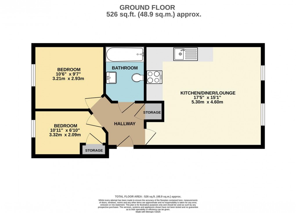 Floorplan for Station Road, Fowey