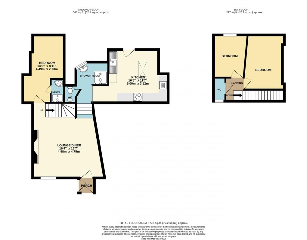 Floorplan for Glentowan Road, Pentewan, St. Austell